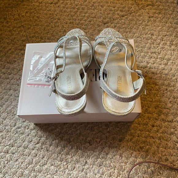 Silver Glitter Heels - Picture 7 of 8